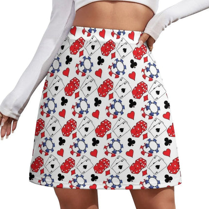 Mini Dress Women 3D Fashion Poker Card Skater Dress - Mini Dress - syntecso - Mad Fly Essentials