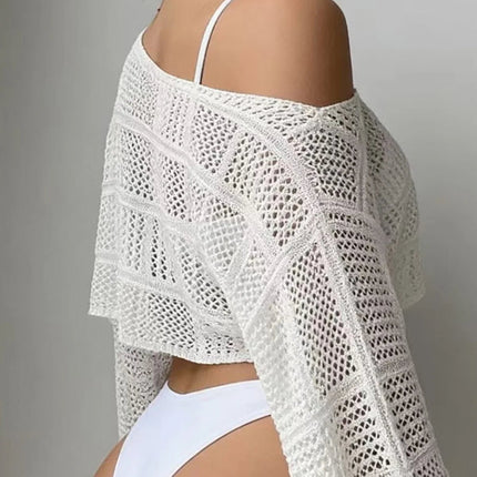 Mini Dress Women European Hollow Out Bikini Cover-up Dress - Mini Dress - Kayle - Mad Fly Essentials