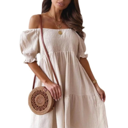Mini Dress Women Sexy Summer Ruffled Swing Dress - Mini Dress - Owner Girl - Mad Fly Essentials