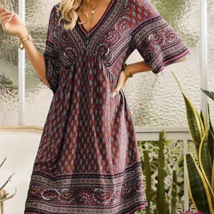 Mini Dress Women Short Floral Beach Dress - Mini Dress - Veryou - Mad Fly Essentials