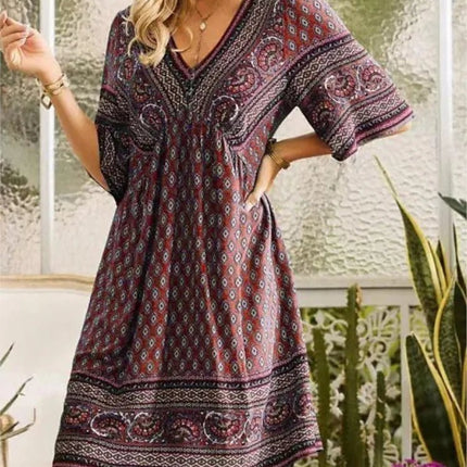 Mini Dress Women Short Floral Beach Dress - Mini Dress - Veryou - Mad Fly Essentials