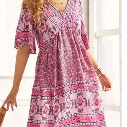 Mini Dress Women Short Floral Beach Dress - Mini Dress - Veryou - Mad Fly Essentials