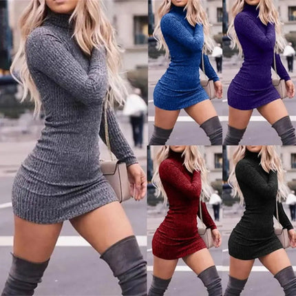 Mini Dress Women Spring All-Match Sheath Dress - Mini Dress - Stefani Lee - Mad Fly Essentials