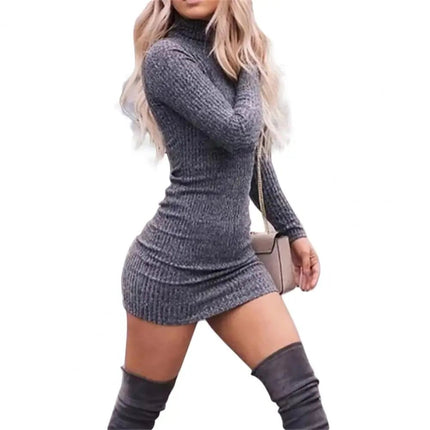 Mini Dress Women Spring All-Match Sheath Dress - Mini Dress - Stefani Lee - Mad Fly Essentials
