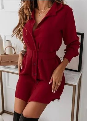 Mini Dress Women White Long Office Shirt Dress - Mini Dress - Owner Girl - Mad Fly Essentials