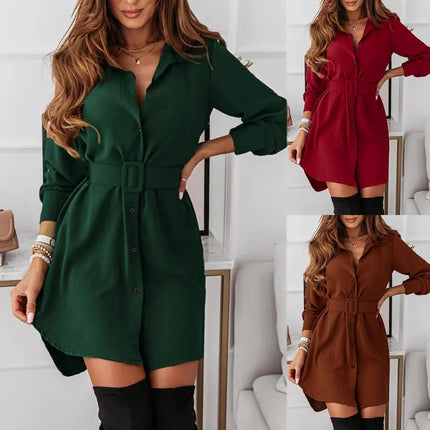 Mini Dress Women White Long Office Shirt Dress - Mini Dress - Owner Girl - Mad Fly Essentials