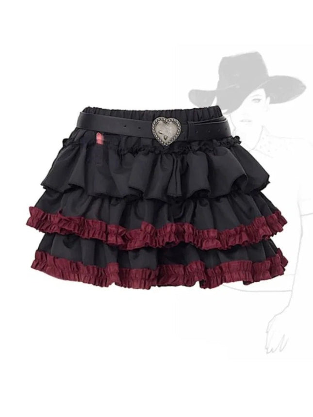 Mini Skirt Women Black Gothic 90s Summer Emo Skirt - Mini Skirt - DICLOUD - Mad Fly Essentials
