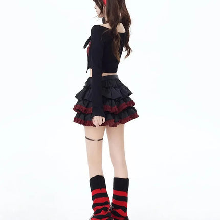 Mini Skirt Women Black Gothic 90s Summer Emo Skirt - Mini Skirt - DICLOUD - Mad Fly Essentials