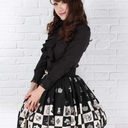 Mini Skirt Women Gothic Elastic Skater Skirt - Mini Skirt - Baellerry - Mad Fly Essentials