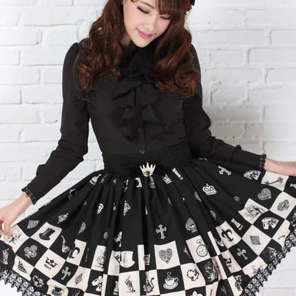 Mini Skirt Women Gothic Elastic Skater Skirt - Mini Skirt - Baellerry - Mad Fly Essentials