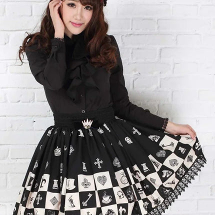Mini Skirt Women Gothic Elastic Skater Skirt - Mini Skirt - Baellerry - Mad Fly Essentials