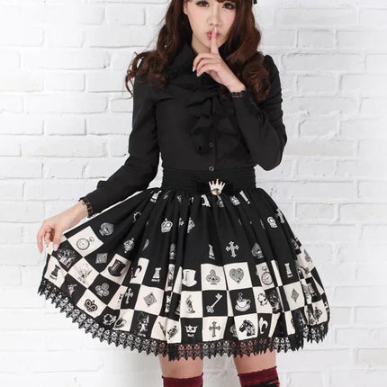 Mini Skirt Women Gothic Elastic Skater Skirt - Mini Skirt - Baellerry - Mad Fly Essentials