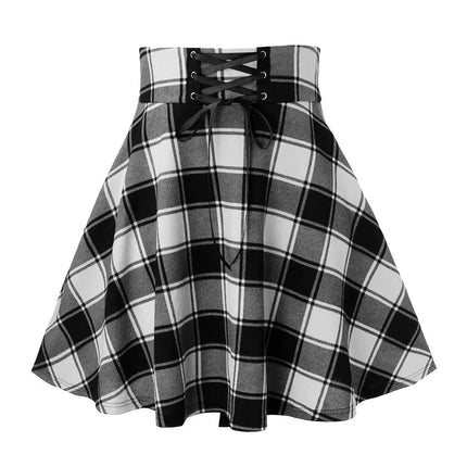 Mini Skirt Women Gothic Patchwork Skirt - Mini Skirt - InsDoit - Mad Fly Essentials