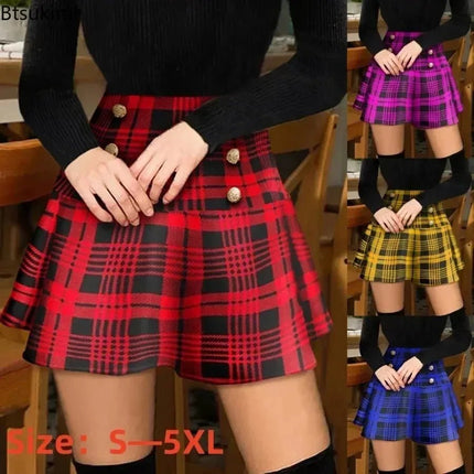 Mini Skirt Women Plaid Fashion Skirt - Mini Skirt - MACVARIL - Mad Fly Essentials