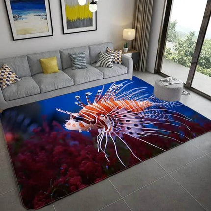 Modern 3D Fish Ocean Anti - Slip Area Rug - Area Rug - WESSD - Mad Fly Essentials
