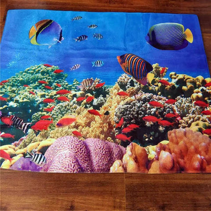 Modern 3D Fish Ocean Anti - Slip Area Rug - Area Rug - WESSD - Mad Fly Essentials