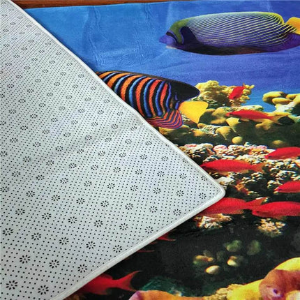 Modern 3D Fish Ocean Anti-Slip Area Rugs - Mad Fly Essentials