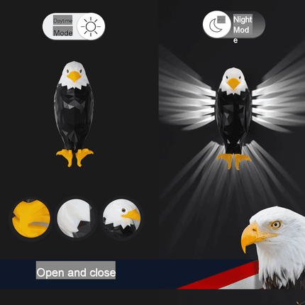 Modern 3D Owl Eagle Projector Light LED Wall Sconce - LED Wall Sconce - CLODE - Mad Fly Essentials