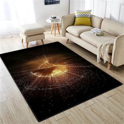 Modern 3D Saturn Planet Starry Sky Area Rug - Area Rug - WESSD - Mad Fly Essentials