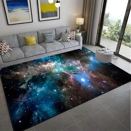 Modern 3D Saturn Planet Starry Sky Area Rug - Area Rug - WESSD - Mad Fly Essentials
