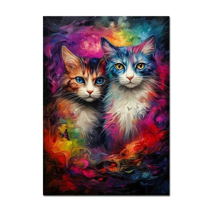 Modern Abstract Nordic Cats Canvas Wall Decor - Wall Decor - hdprints - Mad Fly Essentials