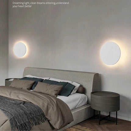Modern Round Bedroom LED Wall Sconce - LED Wall Sconce - Aisilan - Mad Fly Essentials