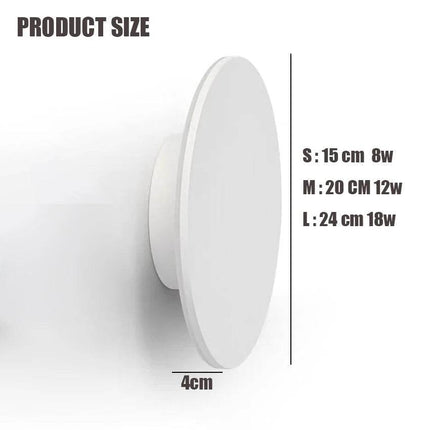 Modern Round Bedroom LED Wall Sconce - LED Wall Sconce - Aisilan - Mad Fly Essentials