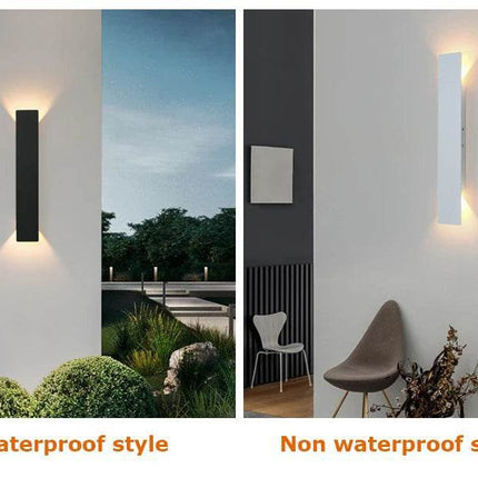 Modern Minimalist Black White 18W LED Wall Sconce - LED Wall Sconce - Dreaminglight - Mad Fly Essentials