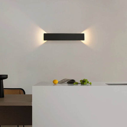 Modern Minimalist Black White 18W LED Wall Sconce - LED Wall Sconce - Dreaminglight - Mad Fly Essentials