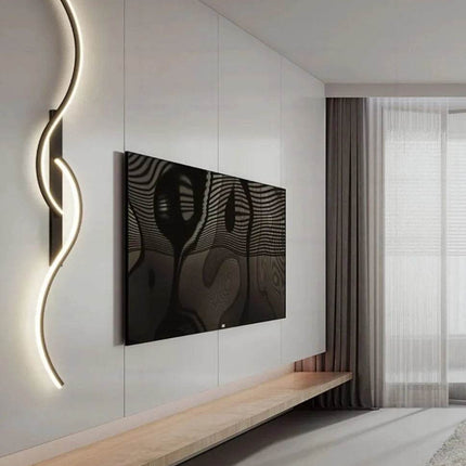 Modern Minimalist Wavy Bedroom LED Wall Sconce - LED Wall Sconce - DARHYN - Mad Fly Essentials