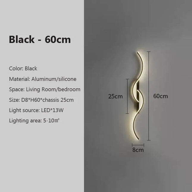Modern Minimalist Wavy LED Wall Sconce – Mad Fly Essentials