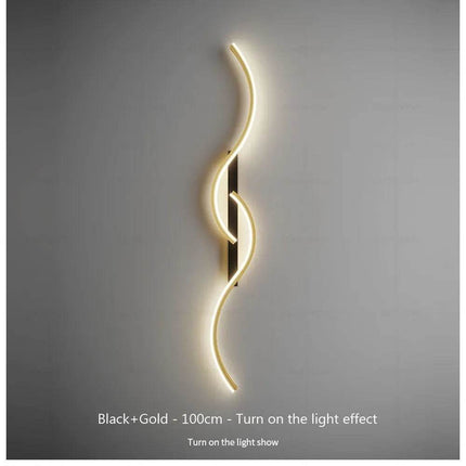 Modern Minimalist Wavy Bedroom LED Wall Sconce - LED Wall Sconce - DARHYN - Mad Fly Essentials