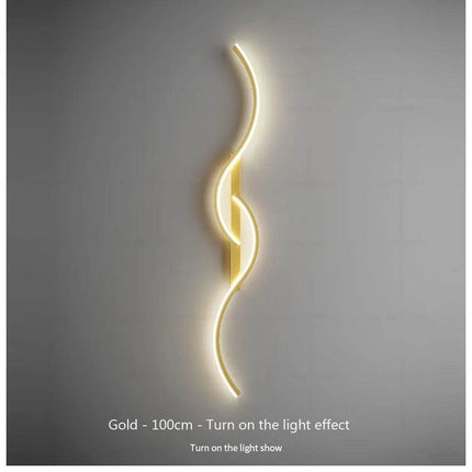 Modern Minimalist Wavy Bedroom LED Wall Sconce - LED Wall Sconce - DARHYN - Mad Fly Essentials