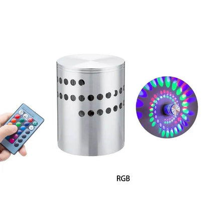 Modern RGB Spiral Remote LED Wall Sconce - LED Wall Sconce - Mavesan - Mad Fly Essentials