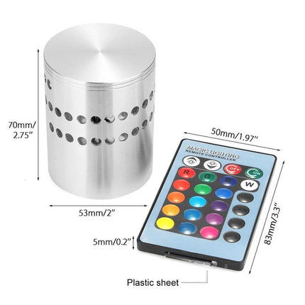 Modern RGB Spiral Remote LED Wall Sconce - LED Wall Sconce - Mavesan - Mad Fly Essentials