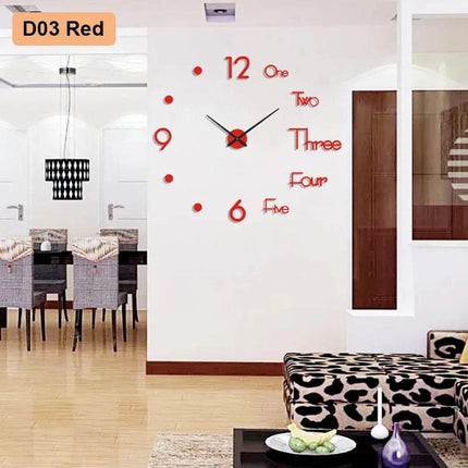 Modern Soundless Large 3D DIY Wall Clock - Wall Clock - DUTRIEUX - Mad Fly Essentials