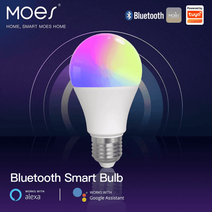 MOES Bluetooth E27 Dimmable Light Smart LED Bulb - Mad Fly Essentials