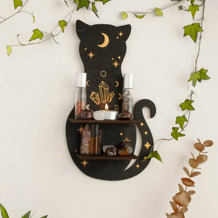Moon Cat Small Shelf Storage Rack Home Essentials - Home Essentials - Nostalgia - Mad Fly Essentials