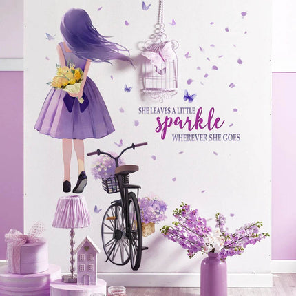 Moon Girl Vinyl Child 3D Wall Sticker - 3D Wall Sticker - Fantasy Star - Mad Fly Essentials