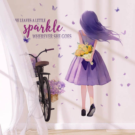 Moon Girl Vinyl Child 3D Wall Sticker - 3D Wall Sticker - Fantasy Star - Mad Fly Essentials