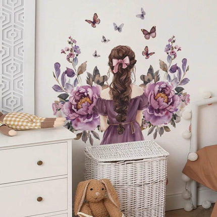 Moon Girl Vinyl Child 3D Wall Sticker - 3D Wall Sticker - Fantasy Star - Mad Fly Essentials