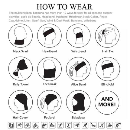 Motorcycle 3D Seamless Sport Neck Gaiter Balaclava - Mad Fly Essentials