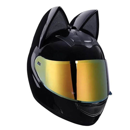 Cat Ear Full Face Motorcycle Helmet - Motorcycle Helmet - KEMiMOTO - Mad Fly Essentials