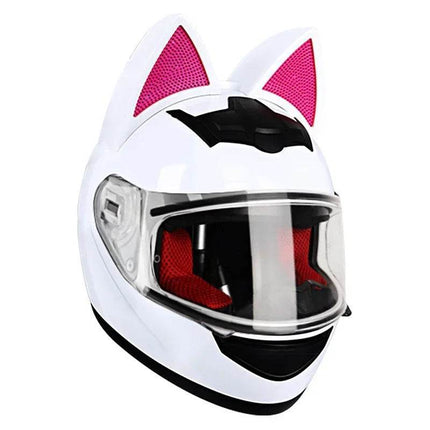 Cat Ear Full Face Motorcycle Helmet - Motorcycle Helmet - KEMiMOTO - Mad Fly Essentials