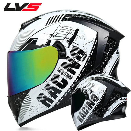 Double Visor 3D Dragon Motorcycle Helmet - Motorcycle Helmet - LVS - Mad Fly Essentials