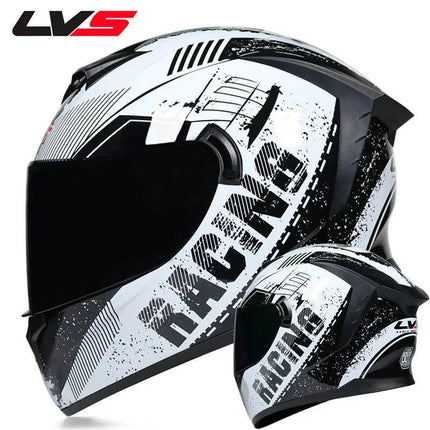 Double Visor 3D Dragon Motorcycle Helmet - Motorcycle Helmet - LVS - Mad Fly Essentials