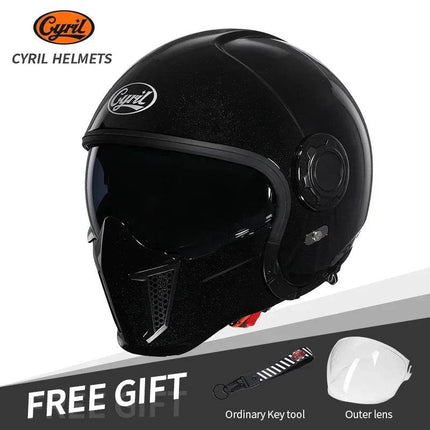 Full Face 3/4 Joker Motorcycle Helmet - Motorcycle Helmet - Cyril - Mad Fly Essentials