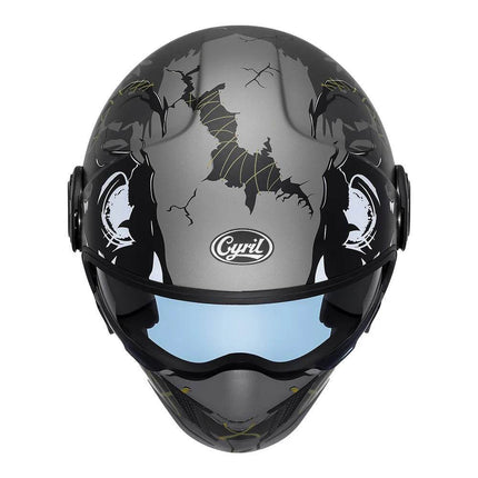 Full Face 3/4 Joker Motorcycle Helmet - Motorcycle Helmet - Cyril - Mad Fly Essentials