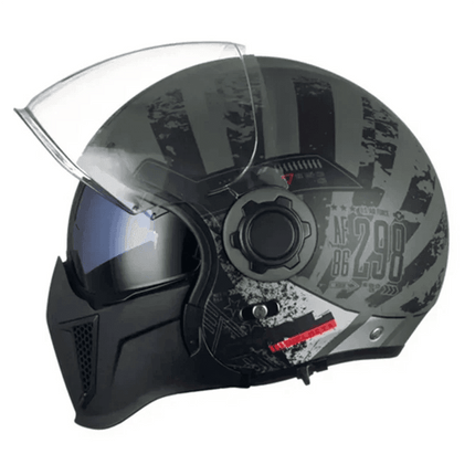 Motorcycle Full Face 3/4 Joker Helmet - Mad Fly Essentials