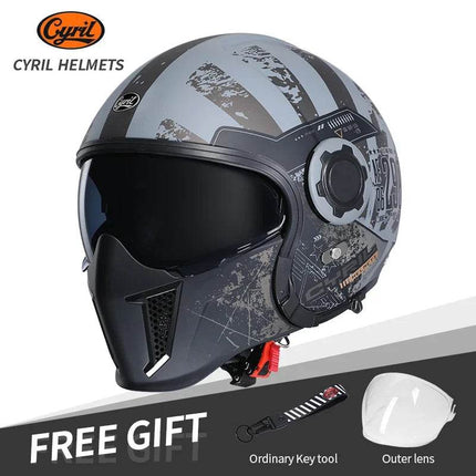 Motorcycle Full Face 3/4 Joker Helmet - Mad Fly Essentials